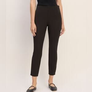 Everlane Women's Bi-Stretch Work Pants  Mid-Rise Black Size 4